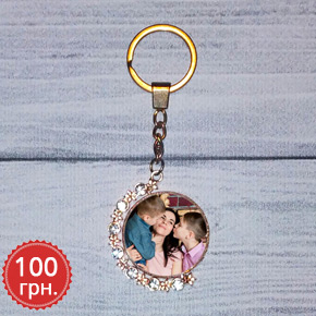 Женский брелок с фото