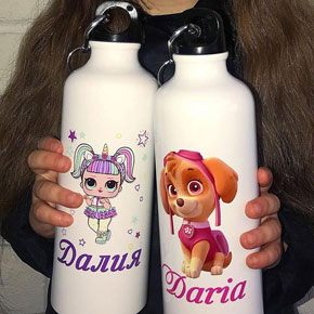 Детские именные бутылочки