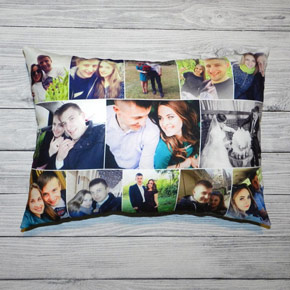 Памятный фотоколлаж на подушке 30x40